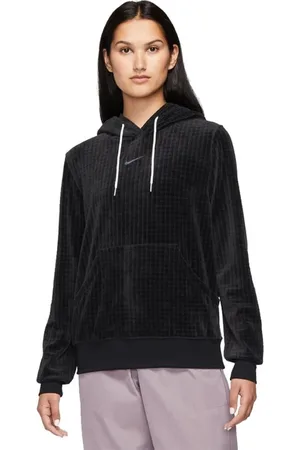 Nike Damen, Sweatshirts & Hoodies, Schwarzk, LGröße: