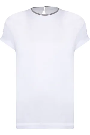 Brunello Cucinelli Damen, Oberteile, Weiß, LGröße: