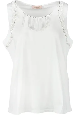 Twin-Set Damen, Oberteile, Weiß, 2XSGröße: