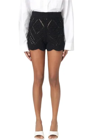 Twin-Set Damen, Shorts, Schwarzk, SGröße: