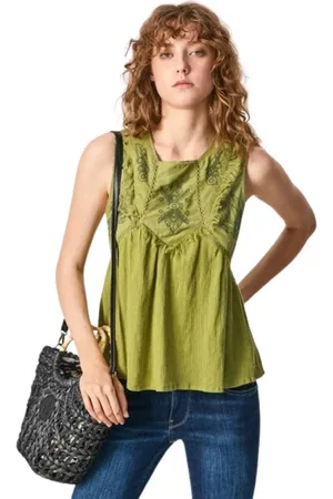 Pepe Jeans Damen, Oberteile, Grün, LGröße:
