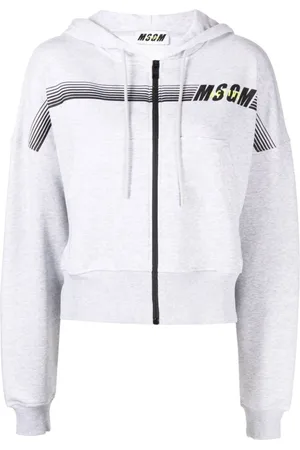 Msgm Damen, Sweatshirts & Hoodies, Grau, MGröße: