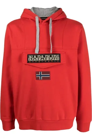Napapijri Herren, Sweatshirts & Hoodies, Rot, LGröße: