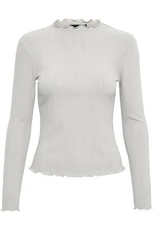 Karen by Simonsen Damen, Oberteile, Grau, SGröße: