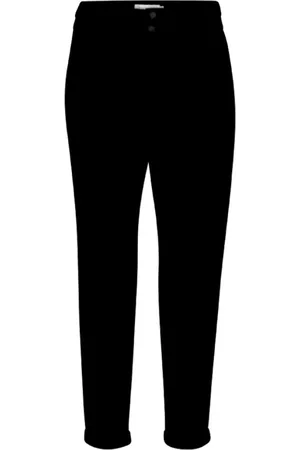 Freequent Damen, Hosen, Schwarzk, SGröße: