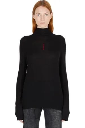032c Damen, Strickwaren, Schwarzk, SGröße: