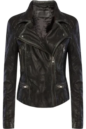 AllSaints Damen, Jacken, Schwarzk, SGröße: