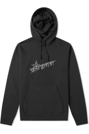 Saint Laurent Herren, Sweatshirts & Hoodies, Schwarzk, SGröße: