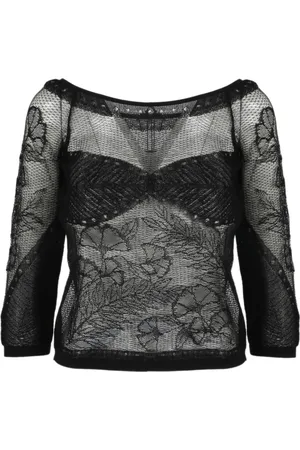 Alberta Ferretti Damen, Oberteile, Schwarzk, XSGröße: