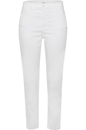 Brax Damen, Jeans, Weiß, MGröße: