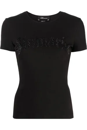 BLUMARINE Damen, Oberteile, Schwarzk, MGröße: