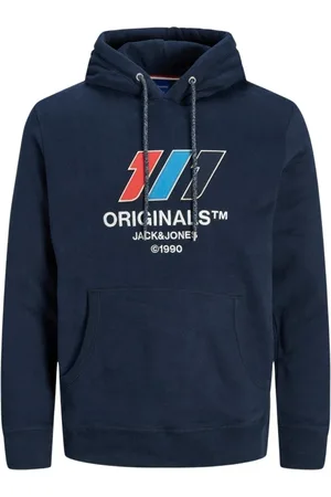 JACK & JONES Herren, Sweatshirts & Hoodies, Blau, SGröße: