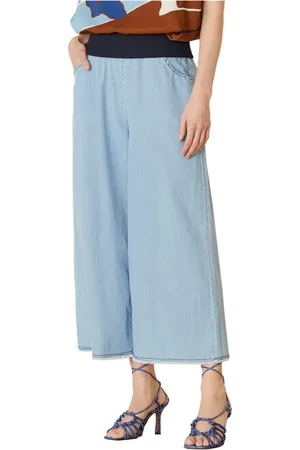 Manila Grace Damen, Hosen, Blau, LGröße: