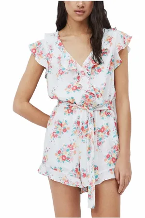 Pepe Jeans Damen, Jumpsuits & Playsuits, Weiß, LGröße: