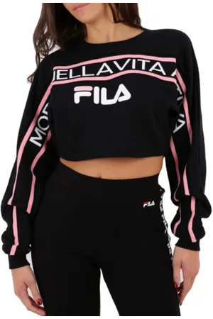 Fila Damen, Sweatshirts & Hoodies, Schwarzk, MGröße: