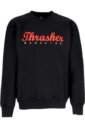 Thrasher Herren, Sweatshirts & Hoodies, Schwarzk, LGröße: