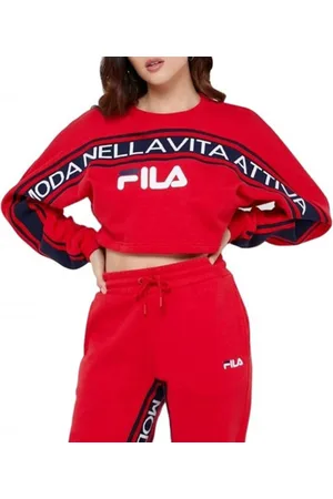 Fila Damen, Sweatshirts & Hoodies, Rot, XSGröße: