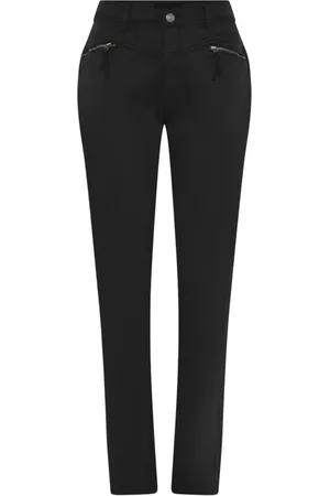 C.ro Damen, Jeans, Schwarzk, LGröße: