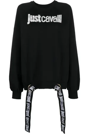 Roberto Cavalli Damen, Sweatshirts & Hoodies, Schwarzk, XSGröße: