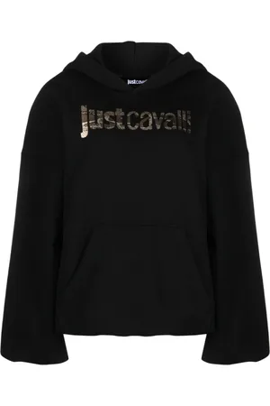Roberto Cavalli Damen, Sweatshirts & Hoodies, Schwarzk, SGröße:
