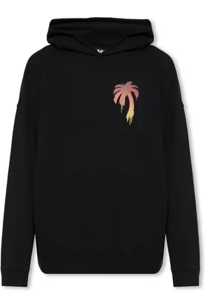 Palm Angels Herren, Sweatshirts & Hoodies, Schwarzk, LGröße: