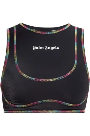 Palm Angels Damen, Oberteile, Schwarzk, MGröße: