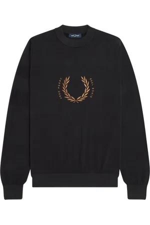 Fred Perry Herren, Sweatshirts & Hoodies, Schwarzk, SGröße: