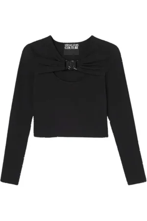 VERSACE Damen, Oberteile, Schwarzk, MGröße: