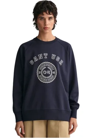 GANT Damen, Sweatshirts & Hoodies, Blau, SGröße: