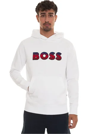 HUGO BOSS Herren, Sweatshirts & Hoodies, Weiß, 2XLGröße: