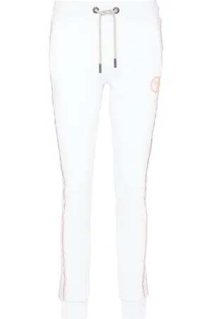 Carlo Colucci Damen, Hosen, Weiß, XLGröße: