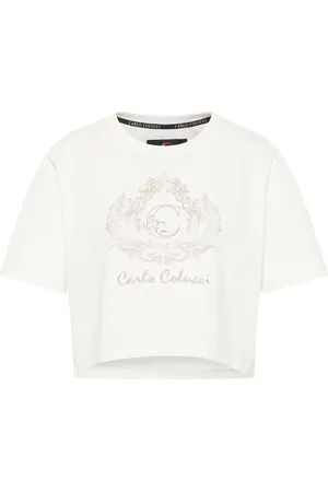 Carlo Colucci Damen, Oberteile, Weiß, LGröße:
