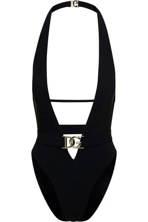 Dolce & Gabbana Damen, Bademode, Schwarzk, MGröße: