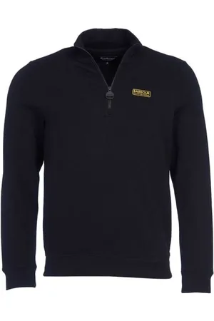 Barbour Herren, Sweatshirts & Hoodies, Schwarzk, LGröße: