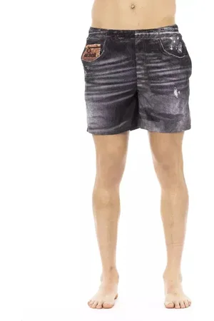 Roberto Cavalli Herren, Bademode, Schwarzk, LGröße:
