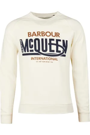 Barbour Herren, Sweatshirts & Hoodies, Weiß, SGröße: