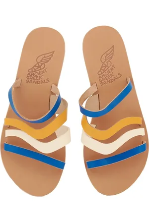 Ancient Greek Sandals Damen, Schuhe, Blau, 36 EUGröße: