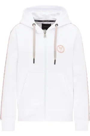 Carlo Colucci Damen, Sweatshirts & Hoodies, Weiß, MGröße: