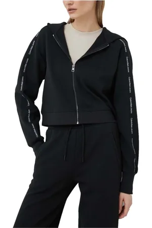Calvin Klein Damen, Sweatshirts & Hoodies, Schwarzk, MGröße:
