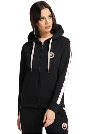 Carlo Colucci Damen, Sweatshirts & Hoodies, Schwarzk, MGröße: