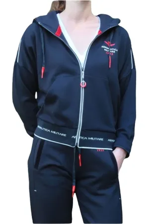 Aeronautica Militare Damen, Sweatshirts & Hoodies, Schwarzk, XSGröße: