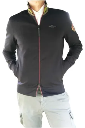 Aeronautica Militare Herren, Sweatshirts & Hoodies, Schwarzk, 4XLGröße: