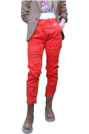Aeronautica Militare Damen, Hosen, Rot, XSGröße: