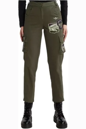 Aeronautica Militare Damen, Hosen, Grün, XSGröße: