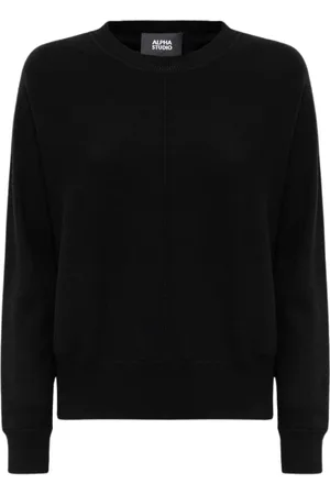 ALPHA STUDIO Damen, Sweatshirts & Hoodies, Schwarzk, LGröße: