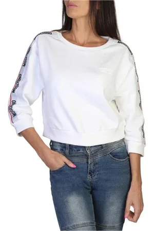 Moschino Damen, Sweatshirts & Hoodies, Weiß, MGröße: