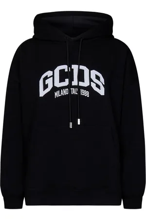 GCDS Damen, Sweatshirts & Hoodies, Schwarzk, SGröße: