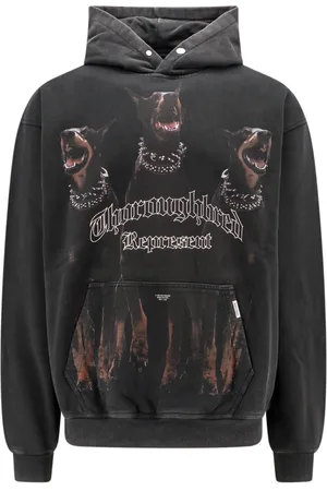 Represent Herren, Sweatshirts & Hoodies, Schwarzk, MGröße: