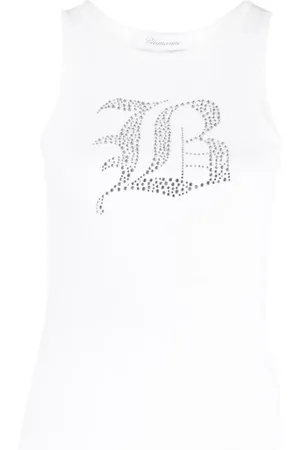 BLUMARINE Damen, Oberteile, Weiß, LGröße: