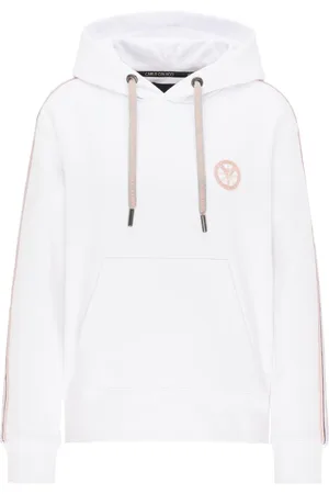 Carlo Colucci Damen, Sweatshirts & Hoodies, Weiß, XLGröße: